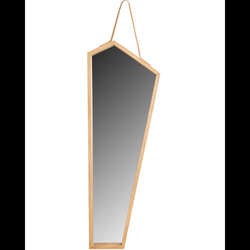 Dřevěné asymetrické zrcadlo 85cm