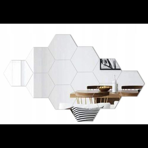 Deko Spiegel Hexagon Set 8 Stk.