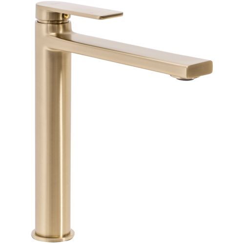 Bathroom faucet Rea Verso Brush Gold high