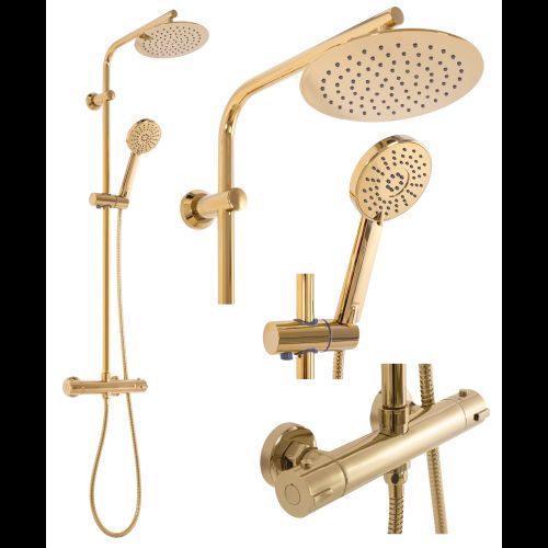 Sprchový termostatický set REA BLISS Zlatá