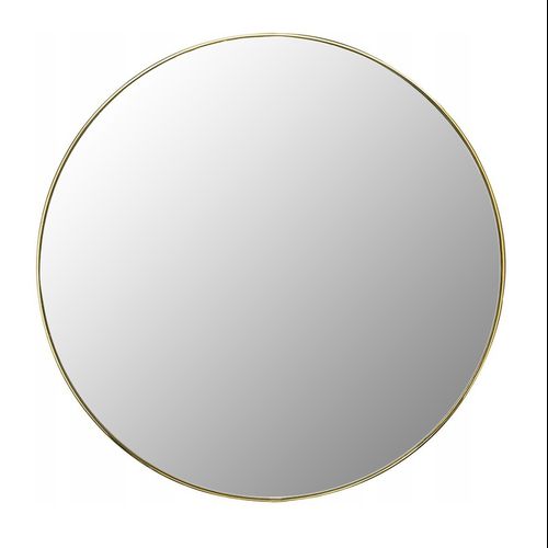 Kulaté zrcadlo 50cm zlaté / chrom
